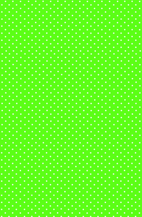 Zöld White Dots papír asztalterítő 120x180 cm