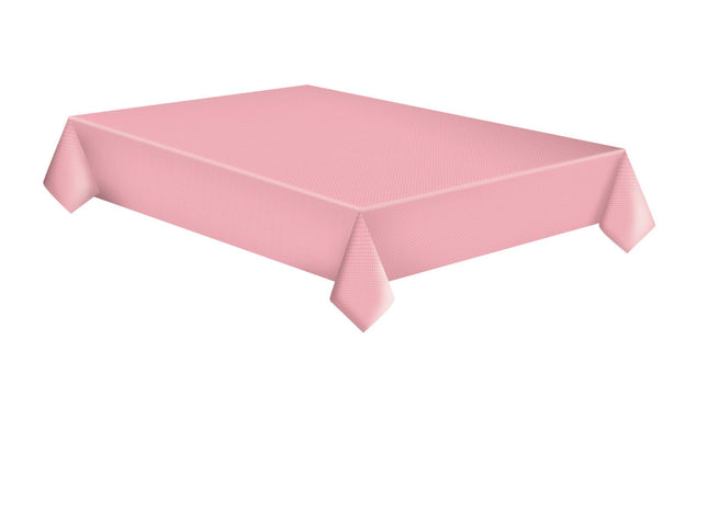 Rózsaszín White Dots papír asztalterítő 120x180 cm