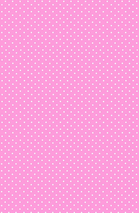 Rózsaszín White Dots papír asztalterítő 120x180 cm