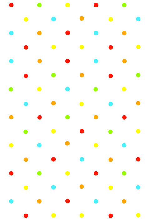 Színes Pastel Dots papír asztalterítő 120x180 cm