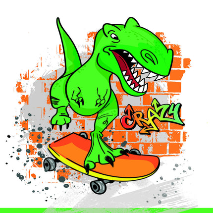 Dinoszaurusz Crazy papír asztalterítő 120x180 cm