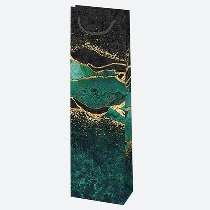 Márvány mintás Colorful papír italtáska 10,5x33x8,5 cm