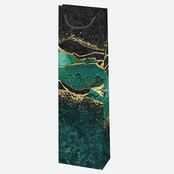 Márvány mintás Colorful papír italtáska 10,5x33x8,5 cm