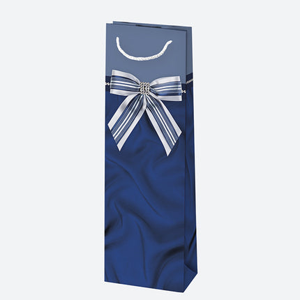 Színes Bow papír italtáska 10,5x33x8,5 cm