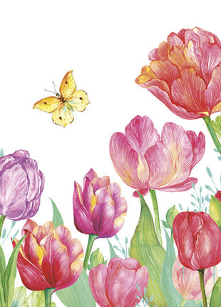 Tulipán Watercolour szalvéta 20 db-os 33x33 cm