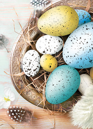 Húsvét Eggs with Feathers szalvéta 20 db-os 33x33 cm