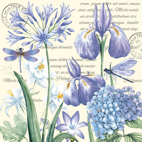 Írisz Hydrangea szalvéta 20 db-os 33x33 cm