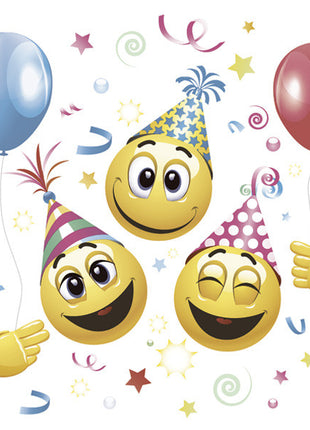 Smiley Icons&Balloons szalvéta 20 db-os 33x33 cm