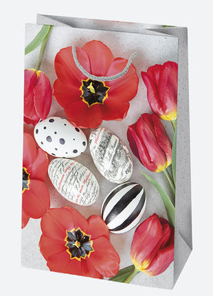 Húsvét Eggs papír ajándéktasak, ajándékzacskó 16x24x7 cm