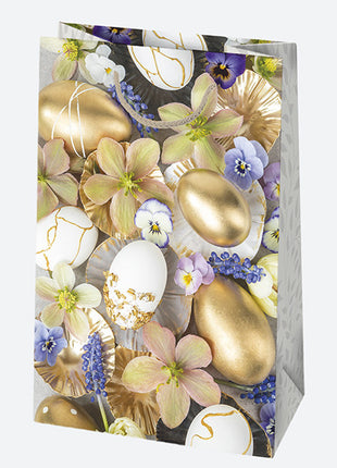 Húsvét Eggs papír ajándéktasak, ajándékzacskó 16x24x7 cm