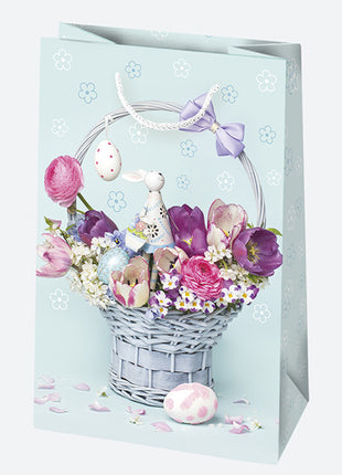 Húsvét Eggs papír ajándéktasak, ajándékzacskó 16x24x7 cm