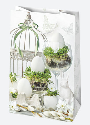 Húsvét Eggs papír ajándéktasak, ajándékzacskó 16x24x7 cm
