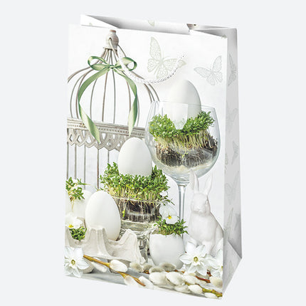 Húsvét Eggs papír ajándéktasak, ajándékzacskó 16x24x7 cm