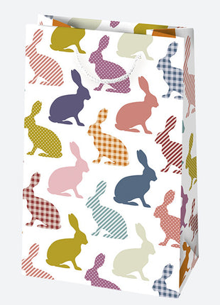 Húsvét Bunny papír ajándéktasak, ajándékzacskó 16x24x7 cm