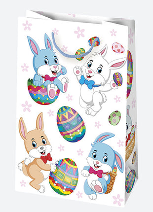 Húsvét Bunny papír ajándéktasak, ajándékzacskó 16x24x7 cm