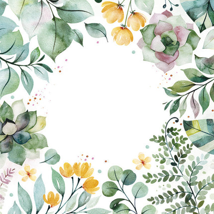 Virág Floral Frame szalvéta 20 db-os 33x33 cm