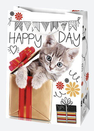 Happy Birthday Friends papír ajándéktasak, ajándékzacskó 23x32x11 cm