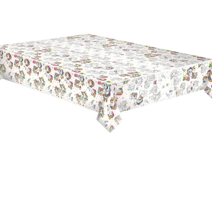 Unikornis Colourful papír asztalterítő 120x180 cm