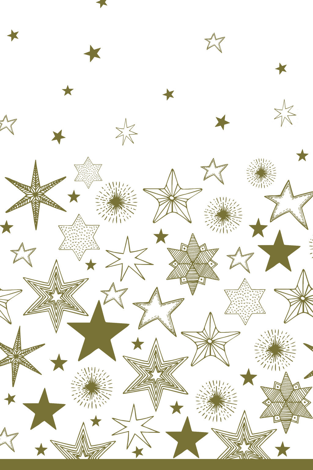 Karácsony Gold Stars papír asztalterítő 120x180 cm