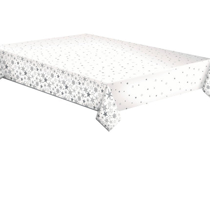 Karácsony Silver Stars papír asztalterítő 120x180 cm