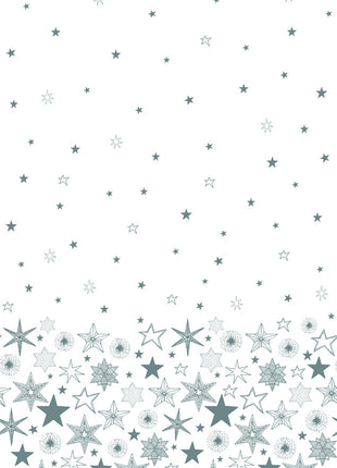 Karácsony Silver Stars papír asztalterítő 120x180 cm