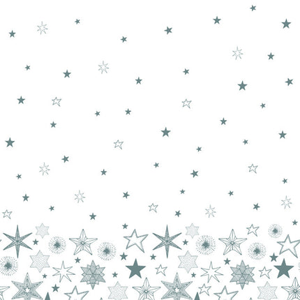 Karácsony Silver Stars papír asztalterítő 120x180 cm