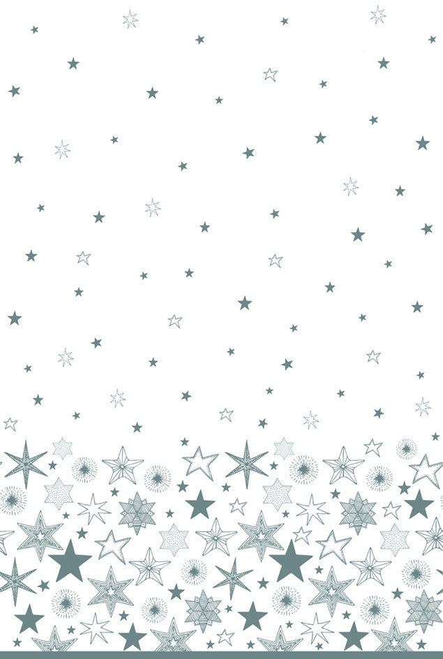 Karácsony Silver Stars papír asztalterítő 120x180 cm