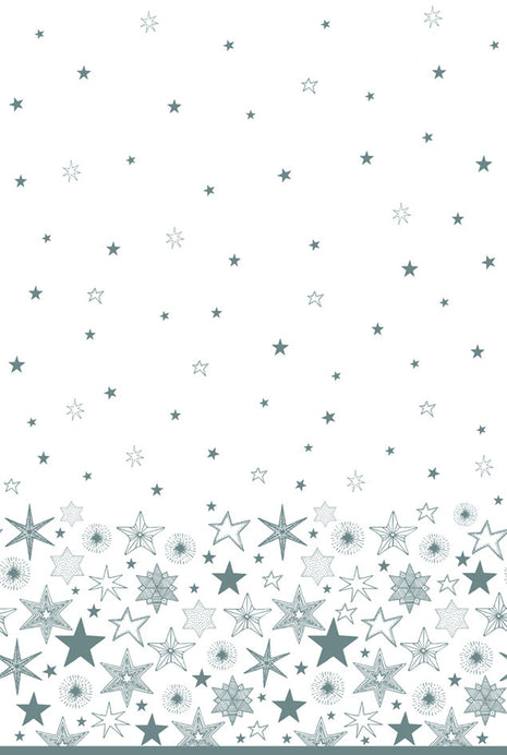 Karácsony Silver Stars papír asztalterítő 120x180 cm