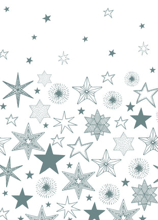 Karácsony Silver Stars papír asztalterítő 120x180 cm
