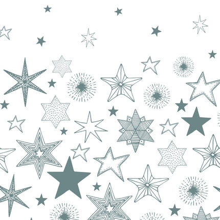 Karácsony Silver Stars papír asztalterítő 120x180 cm