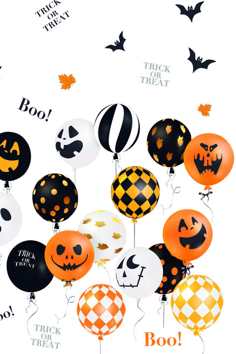 Halloween Scary Balloons papír asztalterítő 120x180 cm