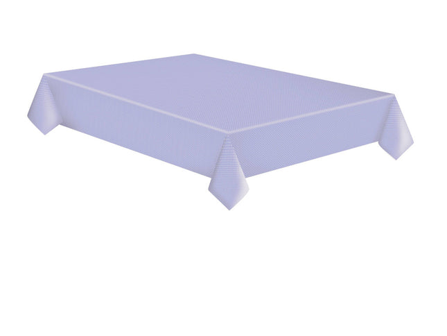 Lila White Dots papír asztalterítő 120x180 cm