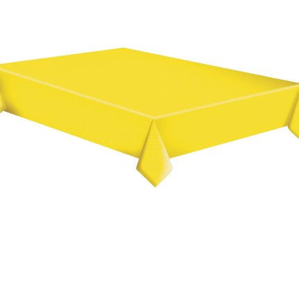 Sárga White Dots papír asztalterítő 120x180 cm