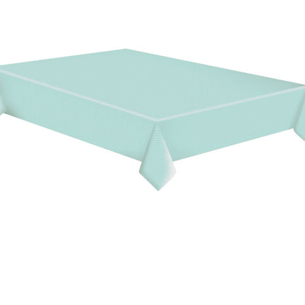 Menta zöld White Dots papír asztalterítő 120x180 cm