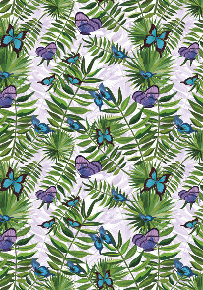 Természet Fern and Butterfly A/4 gumis mappa