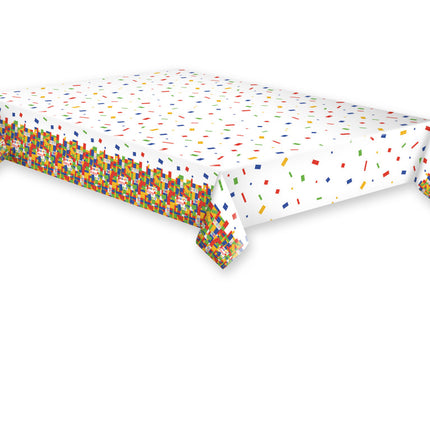 Happy Birthday Building Blocks papír asztalterítő 120x180 cm