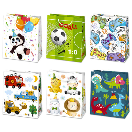 Party Boyish papír ajándéktasak, ajándékzacskó 19x23x10,5 cm