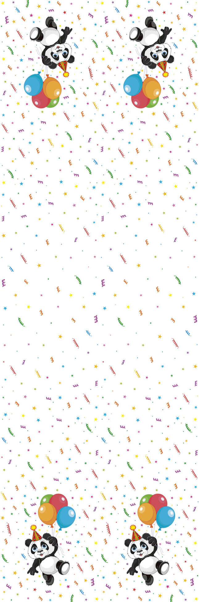 Állatos Funny Panda papír asztalterítő 120x180 cm