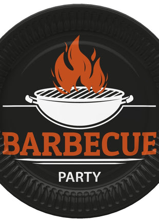 Barbecue Party papírtányér 8 db-os 18 cm