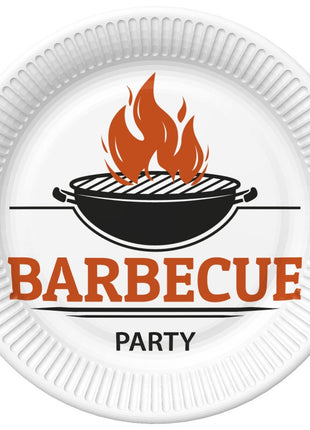 Barbecue Party papírtányér 8 db-os 22,7 cm