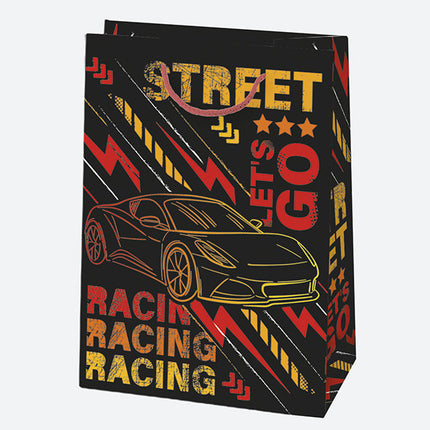 Színes Party papír ajándéktasak, ajándékzacskó 23x32x11 cm