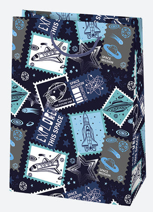 Színes Party papír ajándéktasak, ajándékzacskó 23x32x11 cm