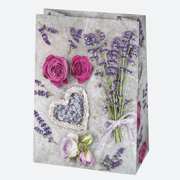 Levendula Vase papír ajándéktasak, ajándékzacskó 23x32x11 cm