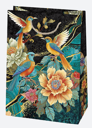 Virág Birds papír ajándéktasak, ajándékzacskó 23x32x11 cm