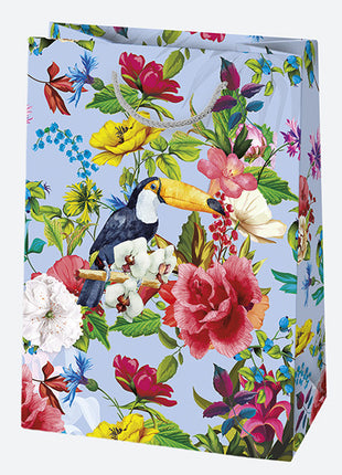Virág Birds papír ajándéktasak, ajándékzacskó 23x32x11 cm