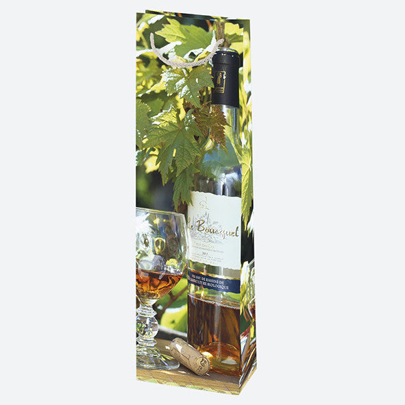 Színes Bottles papír italtáska 12x40x9 cm