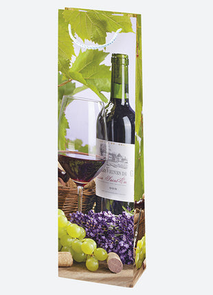 Színes Bottles papír italtáska 12x40x9 cm