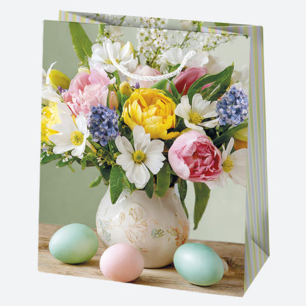 Húsvét Vase papír ajándéktasak, ajándékzacskó 19x23x10,5 cm