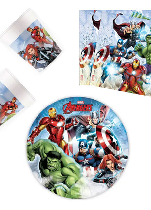 Bosszúállók Infinity Stones party szett 36 db-os 23 cm-es tányérral