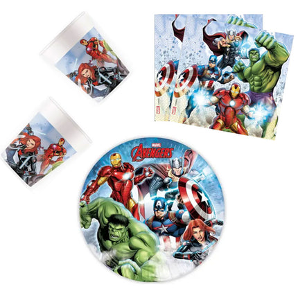 Bosszúállók Infinity Stones party szett 36 db-os 23 cm-es tányérral